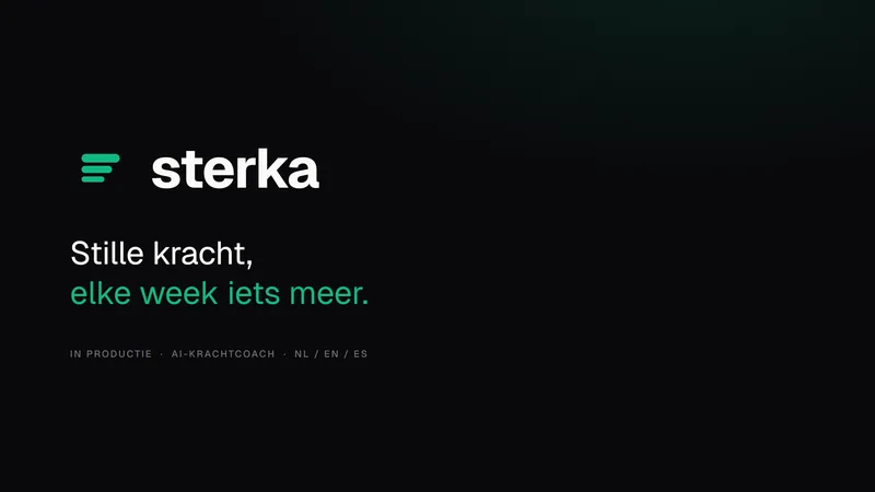 Sterka-merkkaart: stille kracht, elke week iets meer
